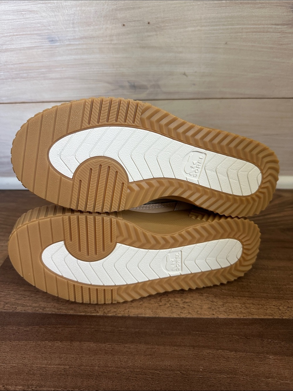 Sorel Cream Leopard Print Platform Sneakers - Picture 7 of 8